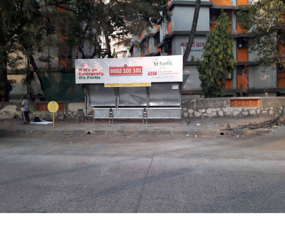 Bus Queue Shelter - Nr.Kasturi Gram - Kasturi Gram ( Park ),   Kalyan,   Mumbai,   Maharashtra