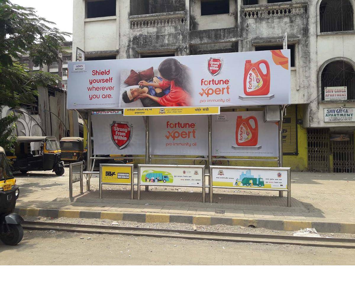 Bus Queue Shelter - Opp Bhoir Wadi - Bhoirwadi,   Kalyan,   Mumbai,   Maharashtra