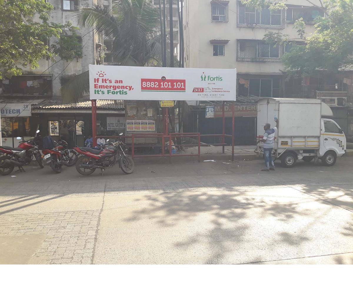 Bus Queue Shelter - Sahyadri Nagar Phata - Sahyadri Phata,   Kalyan,   Mumbai,   Maharashtra