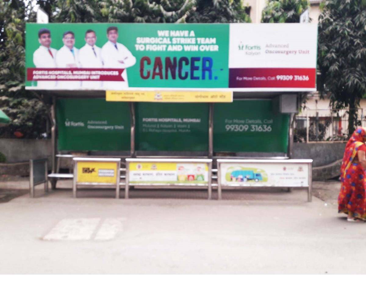 Bus Queue Shelter - Yogidham - Nr.Yogidham Rikshaw Stand,   Kalyan,   Mumbai,   Maharashtra