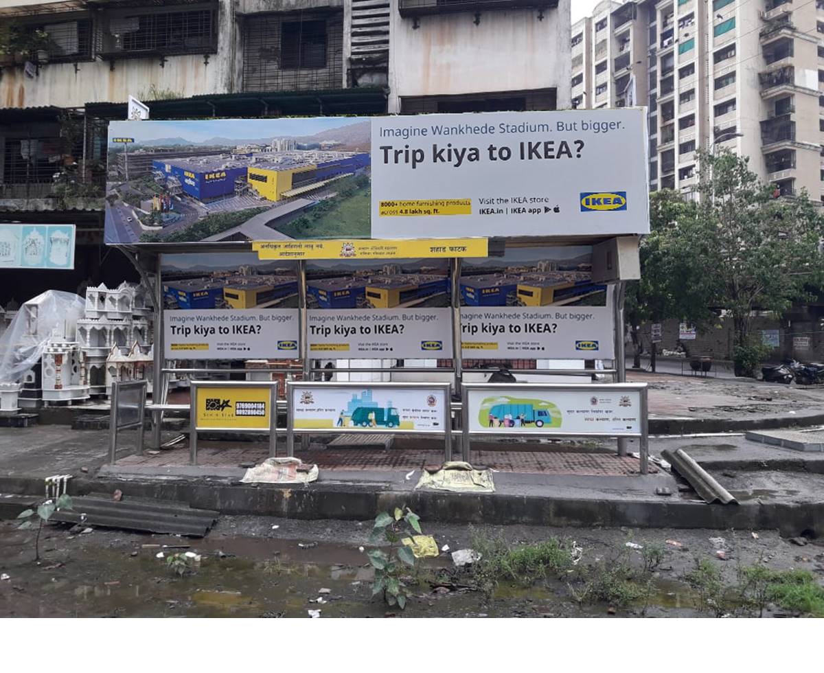 Bus Queue Shelter - Nr.Madhusudan Tower - Shahad Phatak,   Kalyan,   Mumbai,   Maharashtra