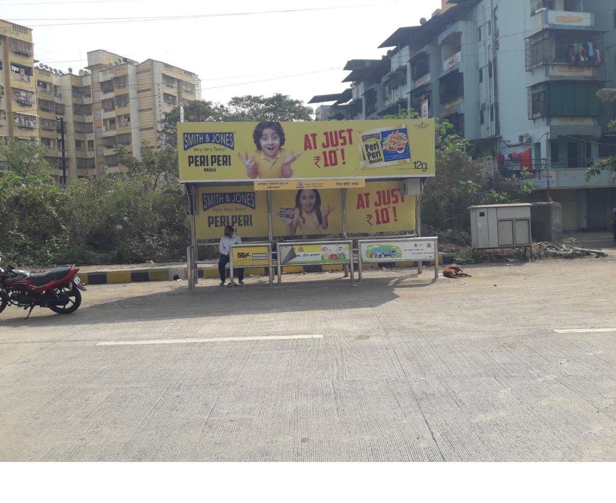 Bus Queue Shelter - N.R.C.Shivshrithi Complex - Shivsrushti,   Kalyan,   Mumbai,   Maharashtra