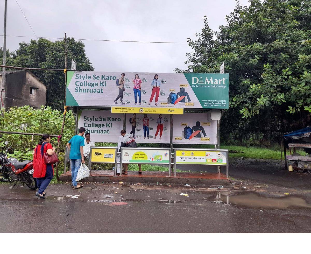 Bus Queue Shelter - Mohane Colony - Mohane Colony Last Stop,   Kalyan,   Mumbai,   Maharashtra