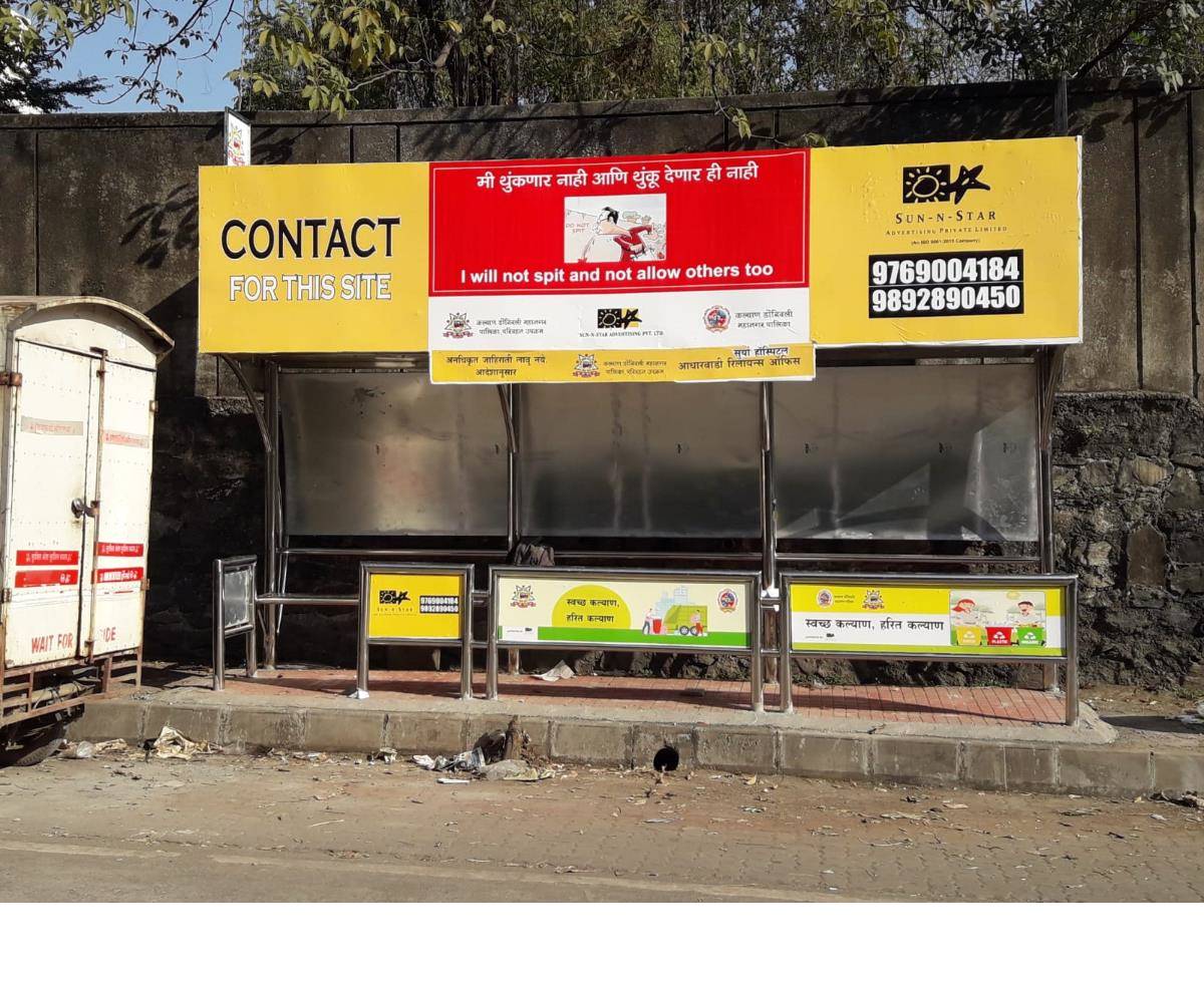 Bus Queue Shelter - Opp.Reliance Office - Aadharwadi Reliance Office,   Kalyan,   Mumbai,   Maharashtra