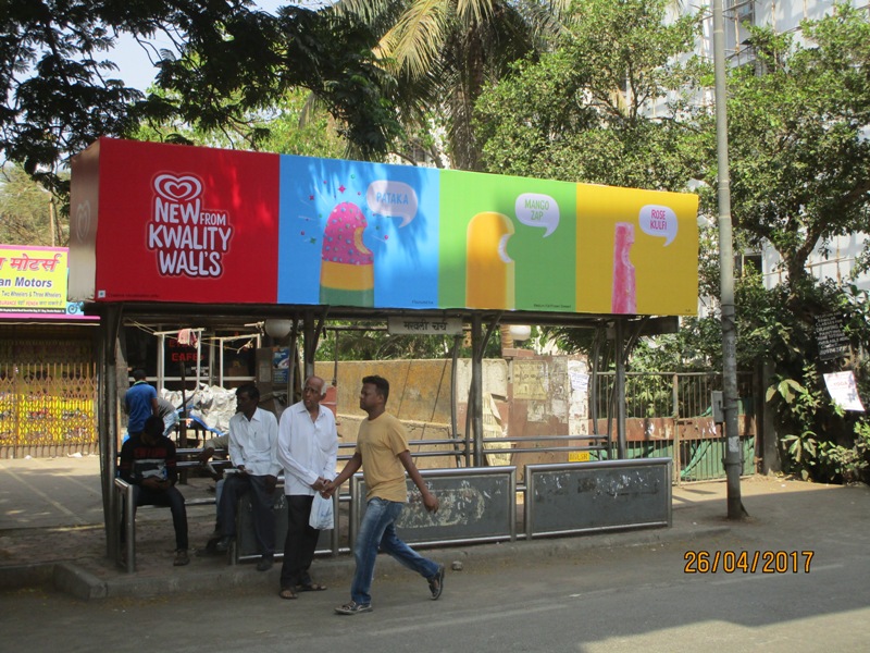 Bus Queue Shelter - R. C. Chemburkar Road - Marwavli Church,   Chembur,   Mumbai,   Maharashtra