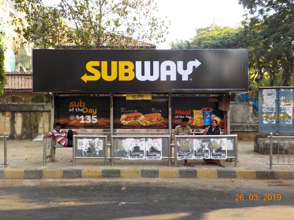 Bus Queue Shelter - Near Centaur Hotel - Juhu Hotel,   Juhu,   Mumbai,   Maharashtra