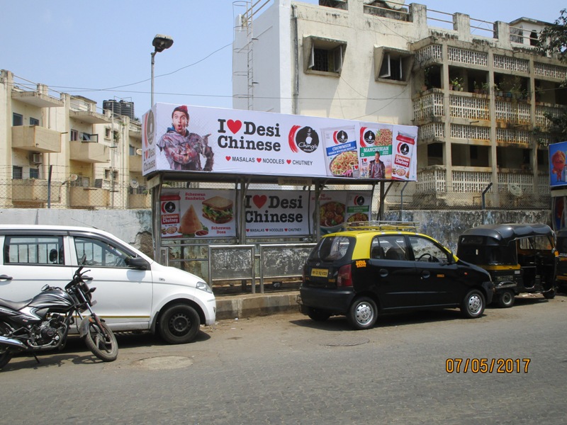Bus Queue Shelter - Air India Road - Air India Colony,   Kalina,   Mumbai,   Maharashtra