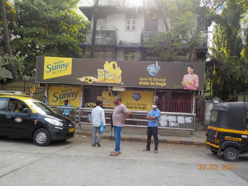 Bus Queue Shelter - L. B. S. Road - Anjanabai Nagar,   Kurla (W),   Mumbai,   Maharashtra