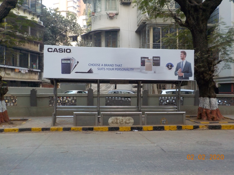 Bus Queue Shelter - Adenwala Marg - V.J.T.I.,   Matunga (E),   Mumbai,   Maharashtra