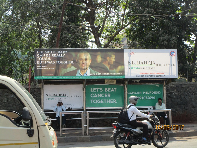 Bus Queue Shelter - L. B. S. Road - Rani Laxmi Chowk,   Sion,   Mumbai,   Maharashtra