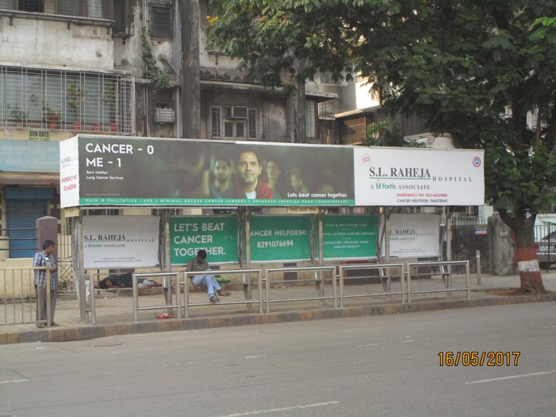 Bus Queue Shelter - B. A. Road - Rani Laxmi Chowk,   Sion,   Mumbai,   Maharashtra