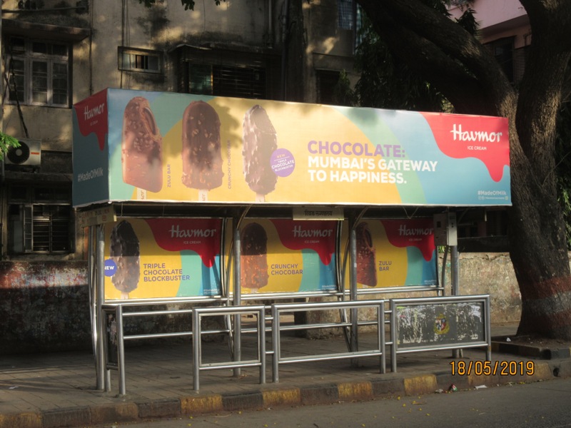 Bus Queue Shelter - B. A. Road - Tilak Hospital,   Sion,   Mumbai,   Maharashtra