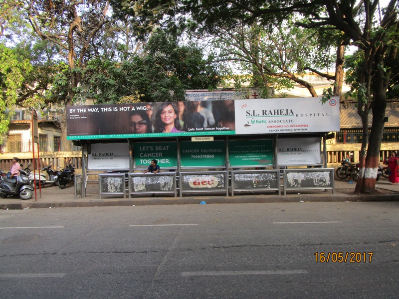 Bus Queue Shelter - B. A. Road - Tilak Hospital,   Sion,   Mumbai,   Maharashtra