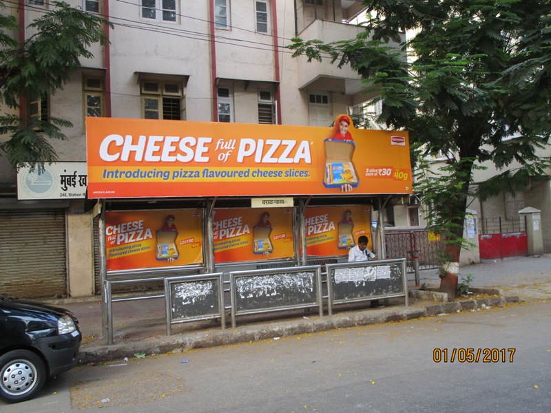 Bus Queue Shelter - David Baretto Marg - Wadala Station,   Wadala,   Mumbai,   Maharashtra