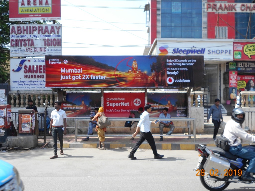 Bus Queue Shelter - On Saki Naka Junction - Saki Naka,   Sakinaka,   Mumbai,   Maharashtra