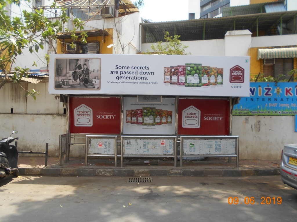 Bus Queue Shelter - Thakur Village - Koteshwar Swami Prasanna,   Kandivali East,   Mumbai,   Maharashtra