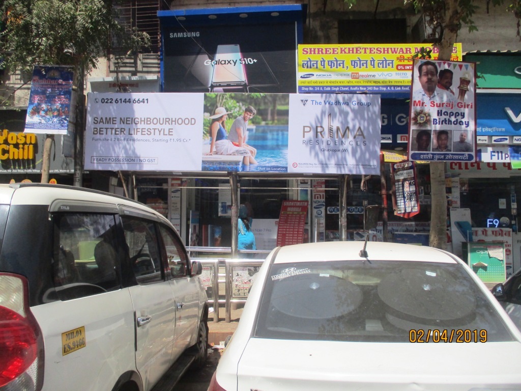 Bus Queue Shelter - - Asalfa Villege,   Andheri East,   Mumbai,   Maharashtra