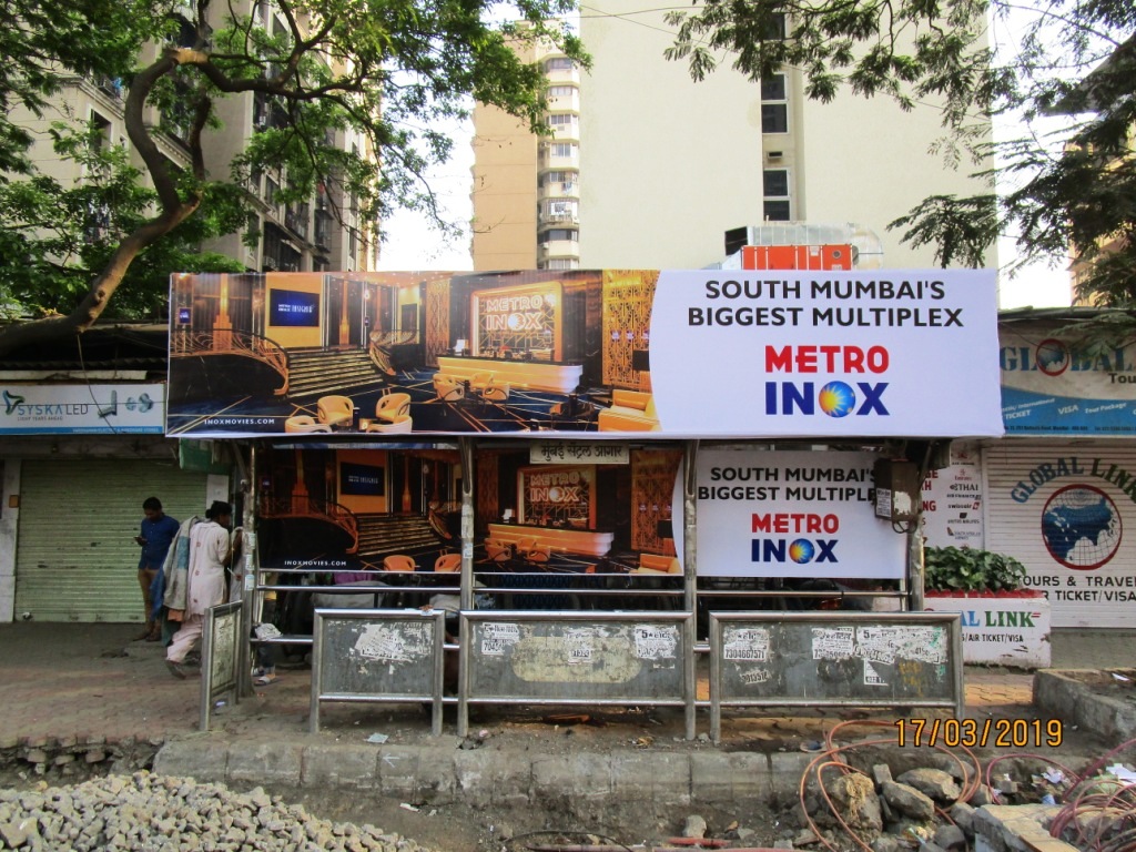 Bus Queue Shelter - Outside City Central Mall - Mumbai Central Depot,   Mumbai Central,   Mumbai,   Maharashtra