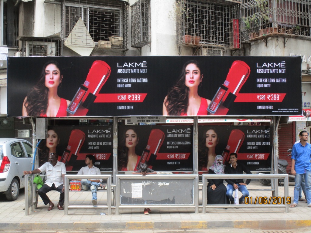 Bus Queue Shelter - Patthe Bapurao Marg - Navjeevan Society,   Mumbai Central,   Mumbai,   Maharashtra