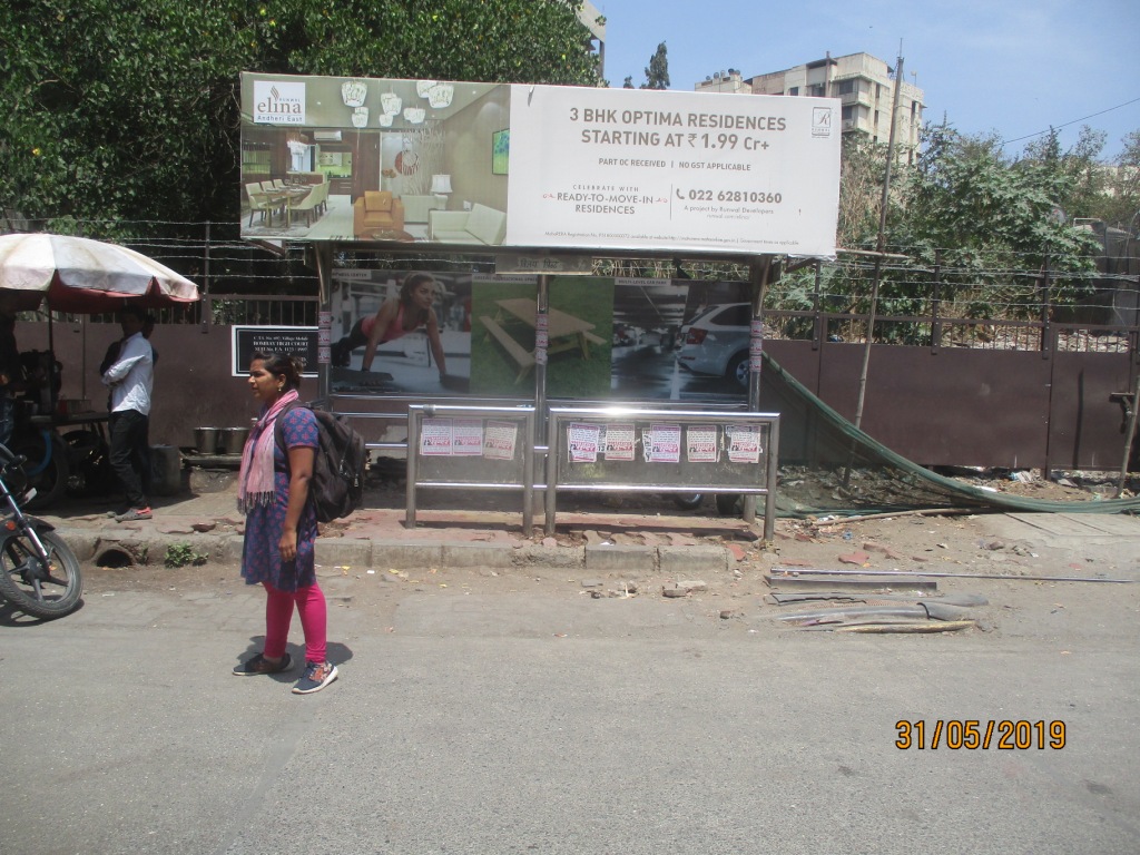 Bus Queue Shelter - - Vijay Print,   Andheri East,   Mumbai,   Maharashtra