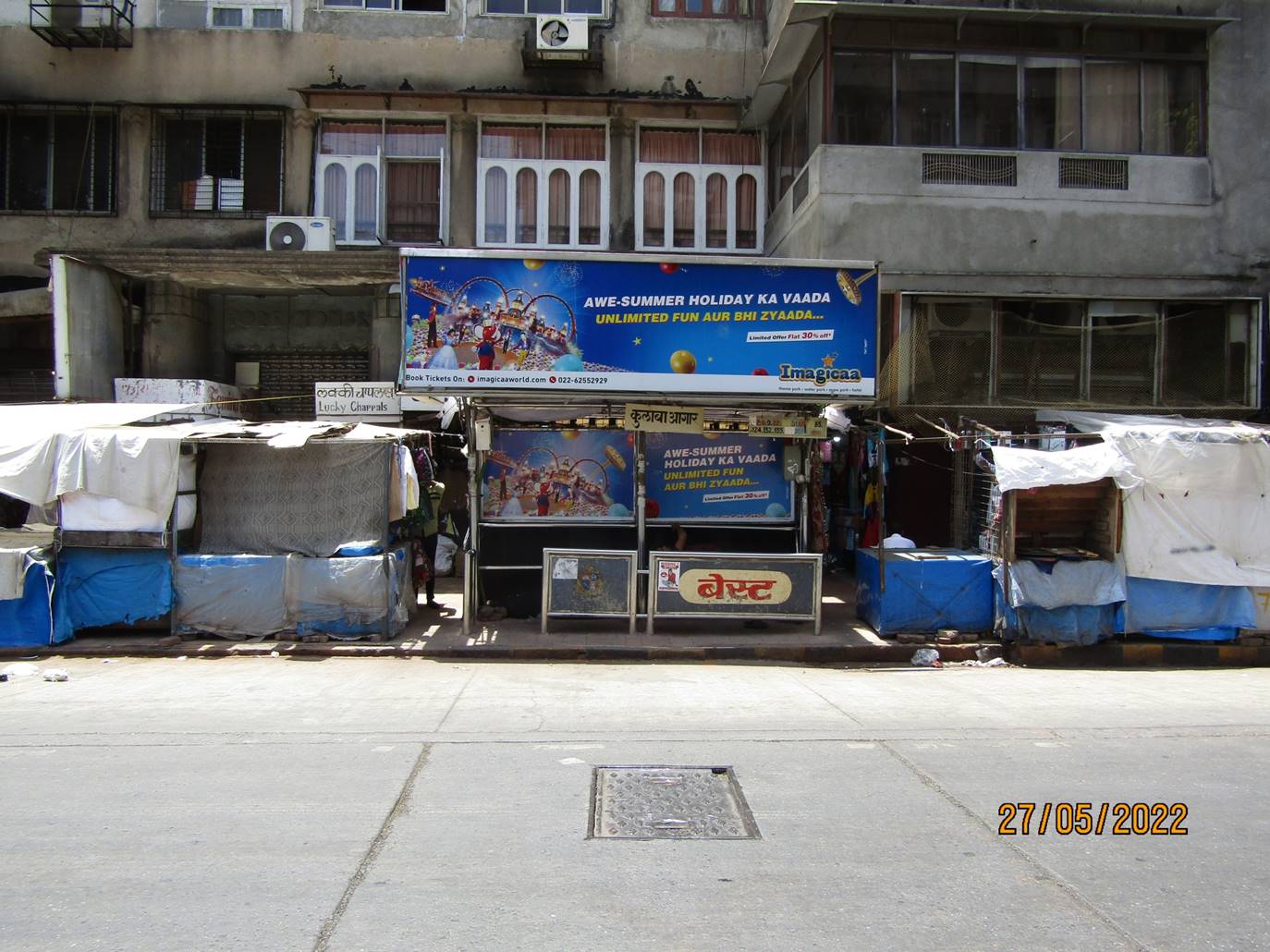 Bus Queue Shelter - Shahid Bhagat Singh raod - Colaba,  Electric House,   Colaba,   Mumbai,   Maharashtra