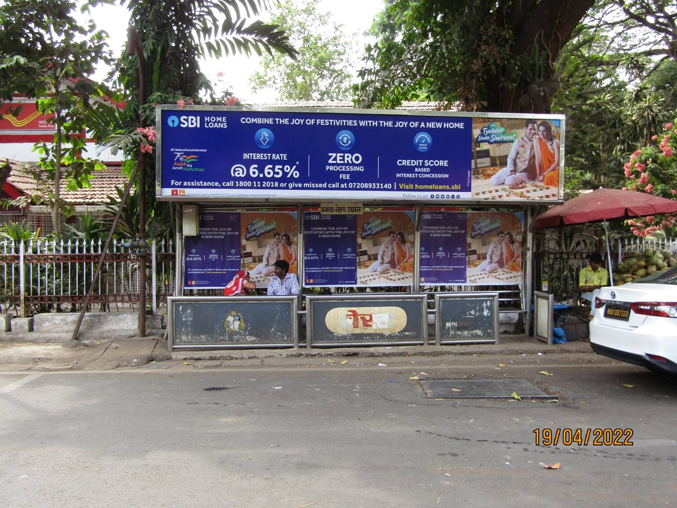 Bus Queue Shelter - B G Kher Marg - K.N.Park,   Walkeshwar,   Mumbai,   Maharashtra