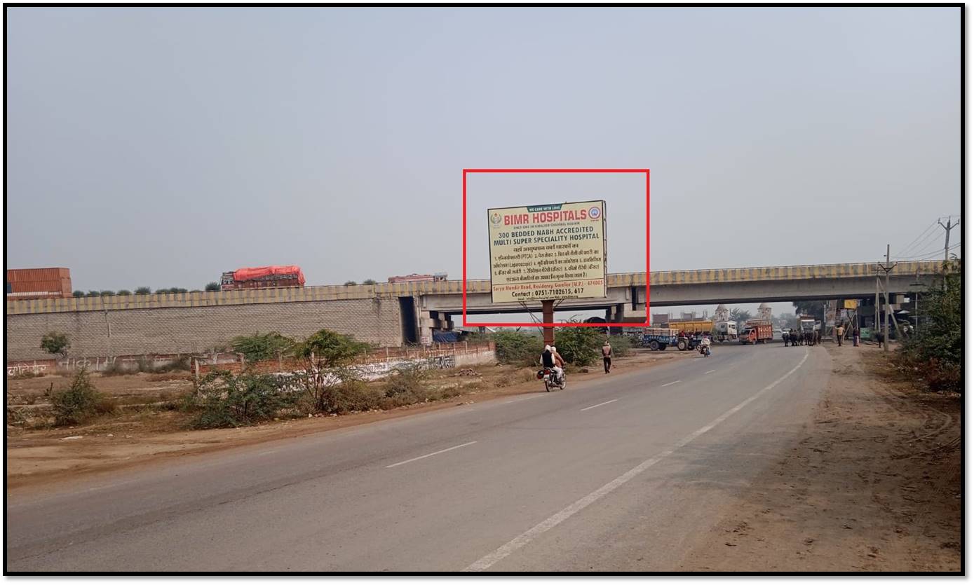 Billboard - Baretha Bridge NH44 Towards Bhind,  Gwalior, Madhya Pradesh