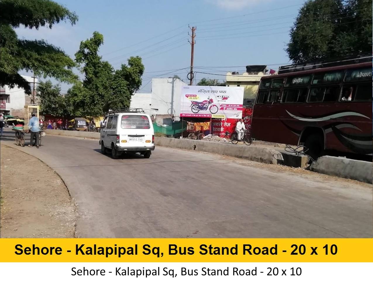 Billboard - Sehore - Kalapipal Sq,  Bus Stand Road,  Sehore, Madhya Pradesh