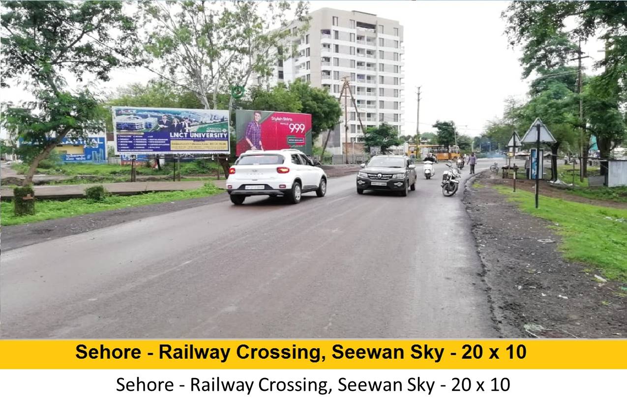 Billboard - Sehore - Railway Crossing,  Seewan Sky,  Sehore, Madhya Pradesh