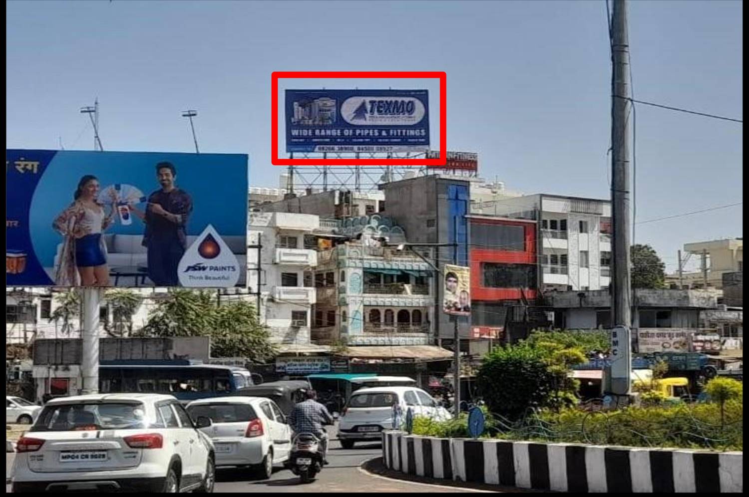 Billboard - Jehangirabad square used automobile market near D-Mart,   v-mart towards lal pared ground, Bhopal, Madhya Pradesh