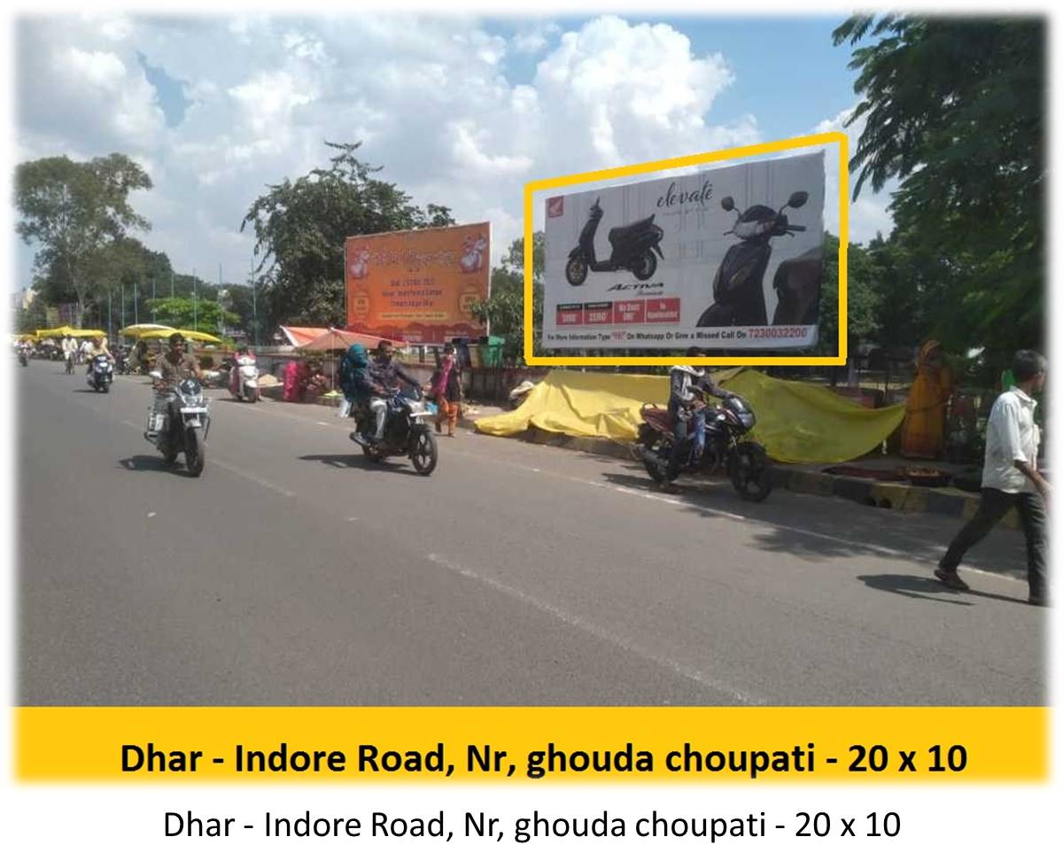 Billboard - Dhar - Indore Road,  Nr,  ghouda choupati,  Bhopal, Madhya Pradesh