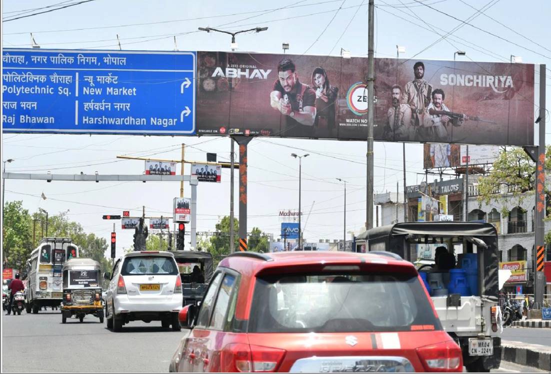 Gantry - Roshanpura Sq towards Rajbhawan, Bhopal, Madhya Pradesh