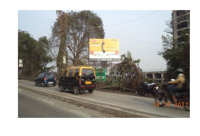 hoarding - Shill Road - facing Shill,   kalyan,   Mumbai,   Maharashtra