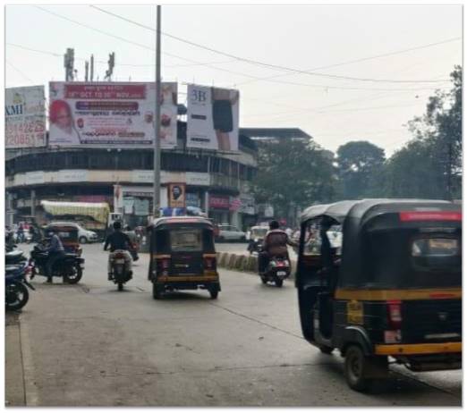 hoarding(right) - Netaji Main Chowk - facing New English School Ulhasnagar,   ulhasnagar,   Mumbai,   Maharashtra