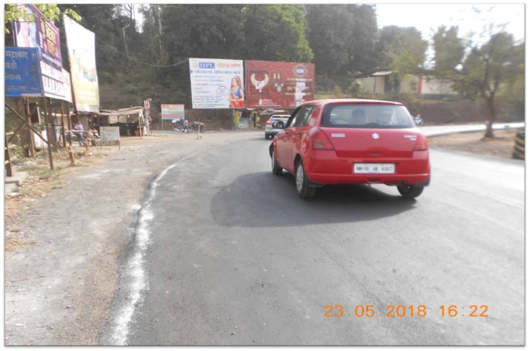 hoarding - Panjrapur Rayta Bridge - facing towards Murbad & Titwala,   PANJRAPUR,   Mumbai,   Maharashtra