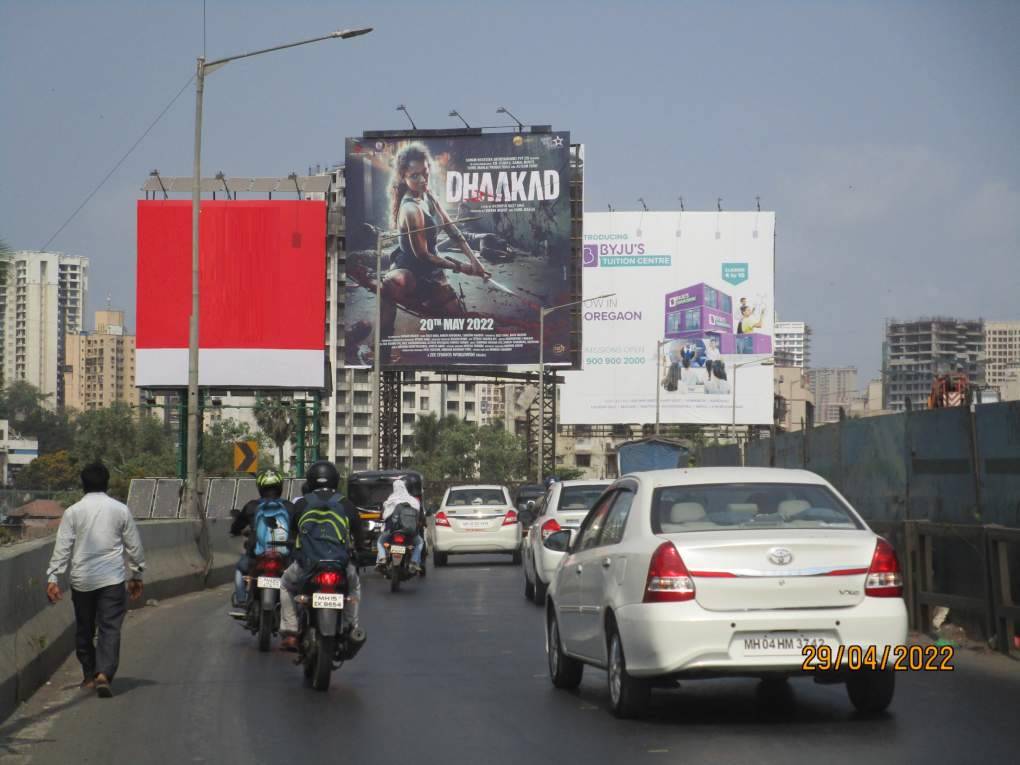 hoarding - Jogeshwari ROB trf from WEH to SV Road (LHS) -E/T - towards jogeshwari,   Jogeshwari,   Mumbai,   Maharashtra