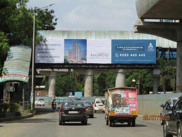 Gantry - JVLR - at Tata Project after powai Flyover -TFT Powai to EEH - towards powai,   POWAI/JVLR,   Mumbai,   Maharashtra