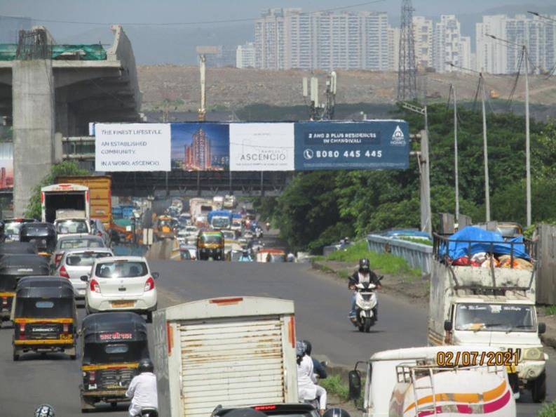 Gantry - At JVLR on Kanjurmarg Bridge before Tagore Nagar Junction-TFT Powai to EEH - before Tagore Nagar,   POWAI/JVLR,   Mumbai,   Maharashtra