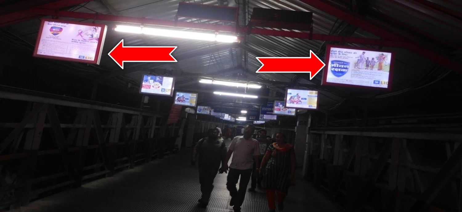 Glow Sign Board - Andheri station middle FOB - (Foot-Over- Bridge) - South Bridge,   andheri,   Mumbai,   Maharashtra