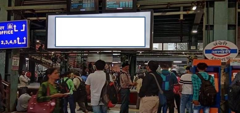 Glow Sign Board - Andheri Station Near main west entry / exit - entry / exit staircase,   andheri,   Mumbai,   Maharashtra