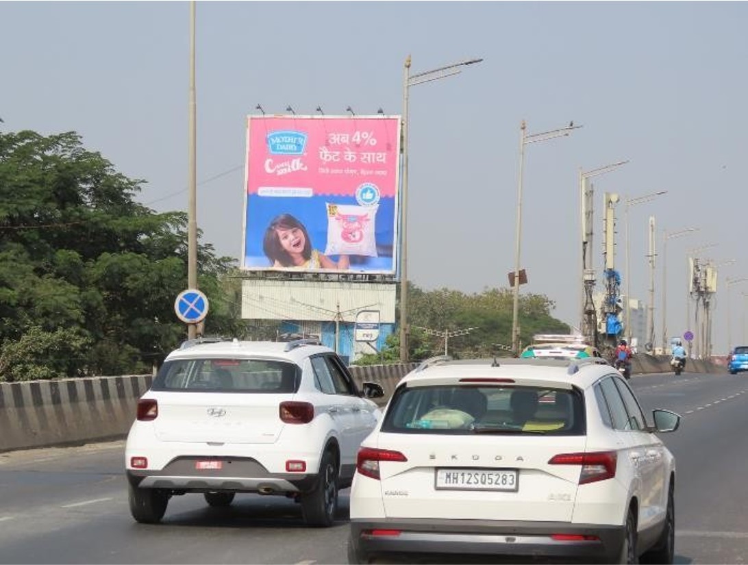 Billboard - WEH Vakola on Flyover Left Side - SV road Sealink & Causeway to Airport & Borivali,   andheri,   Mumbai,   Maharashtra