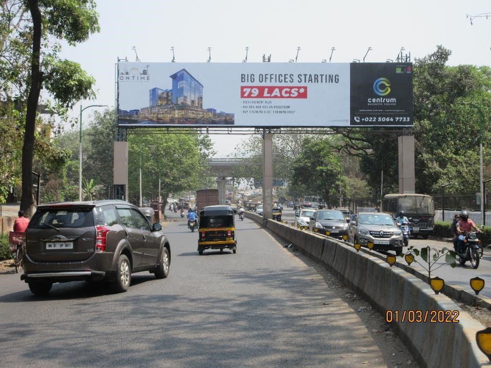 Gantry - Kalwa Junction - Facing Court Naka,   Thane,   Thane,   Maharashtra