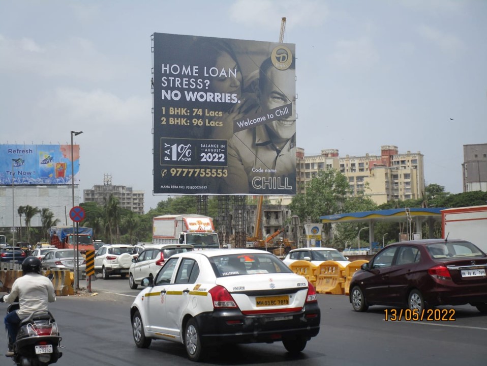 Hoarding - MT 001 - Ghatkopar EEH Going towards Sion chembur - near Adani Project,   Thane,   Thane,   Maharashtra