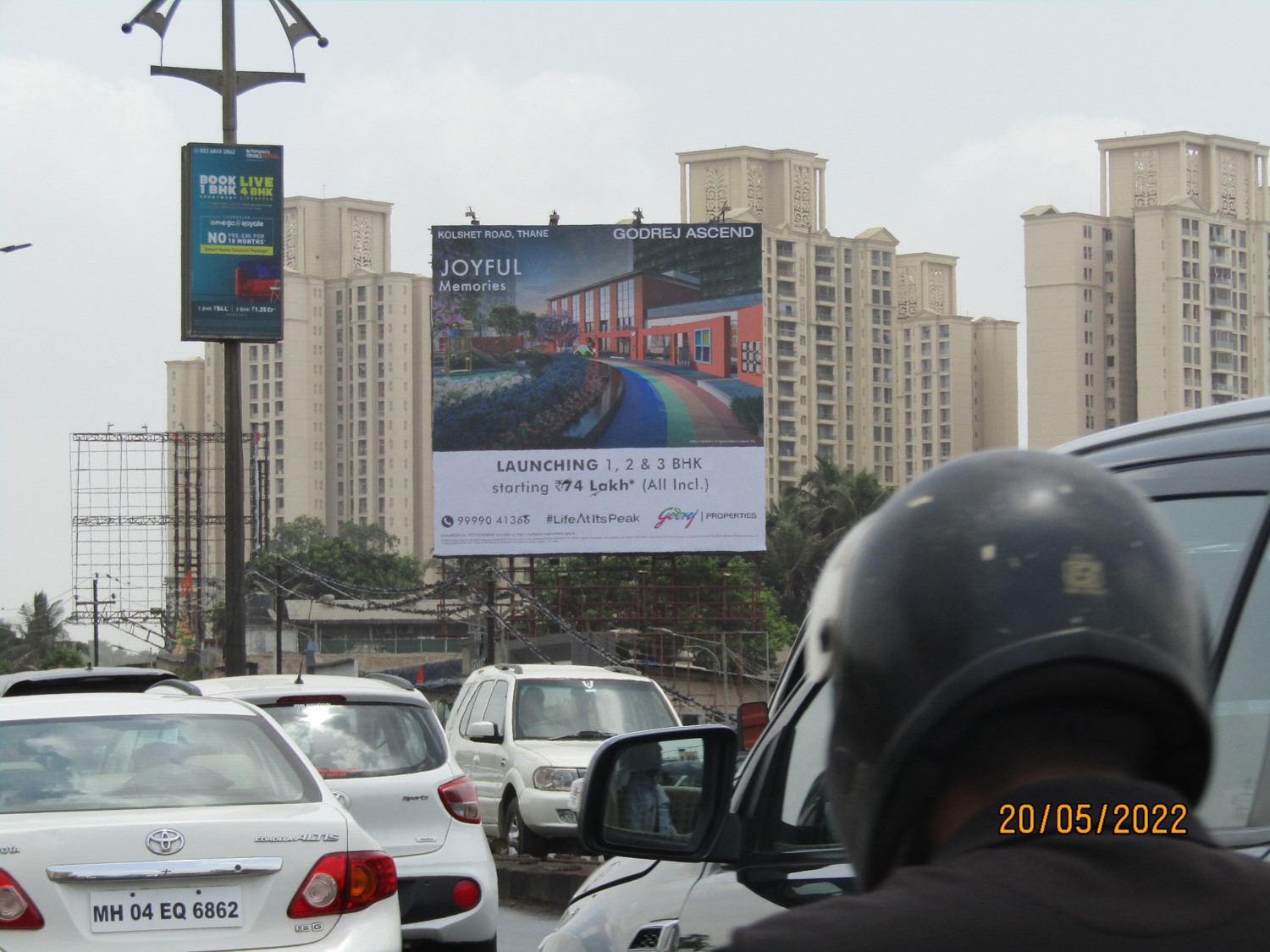 Hoarding - Manpada Flyover going towards Patlipada - Manpada Flyover going towards Patlipada,   Thane,   Thane,   Maharashtra