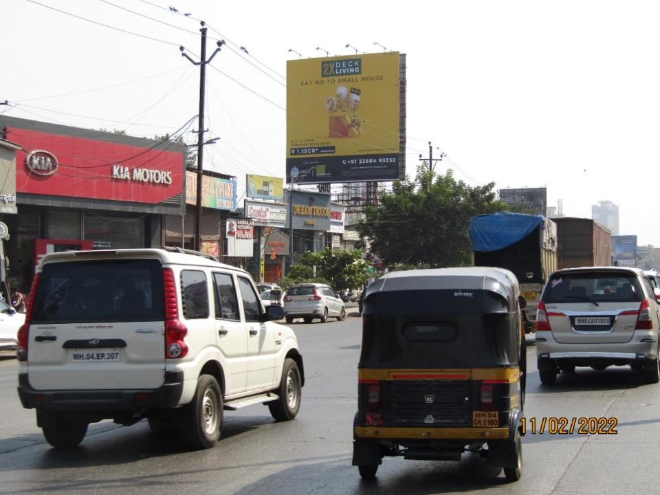 Hoarding - Manpada Flyover going towards Kapurbawdi - Manpada Flyover going towards Kapurbawdi,   Thane,   Thane,   Maharashtra