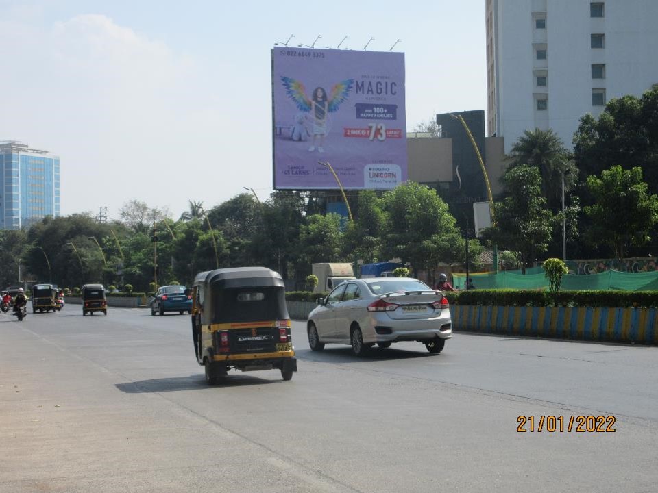 Hoarding - Pokhran Road no.1 Nr.Satkar Residency goings towards Highway, Near Raymond - Pokhran Road no.1 Nr.Satkar Residency goings towards Highway, Near Raymond,   Thane,   Thane,   Maharashtra