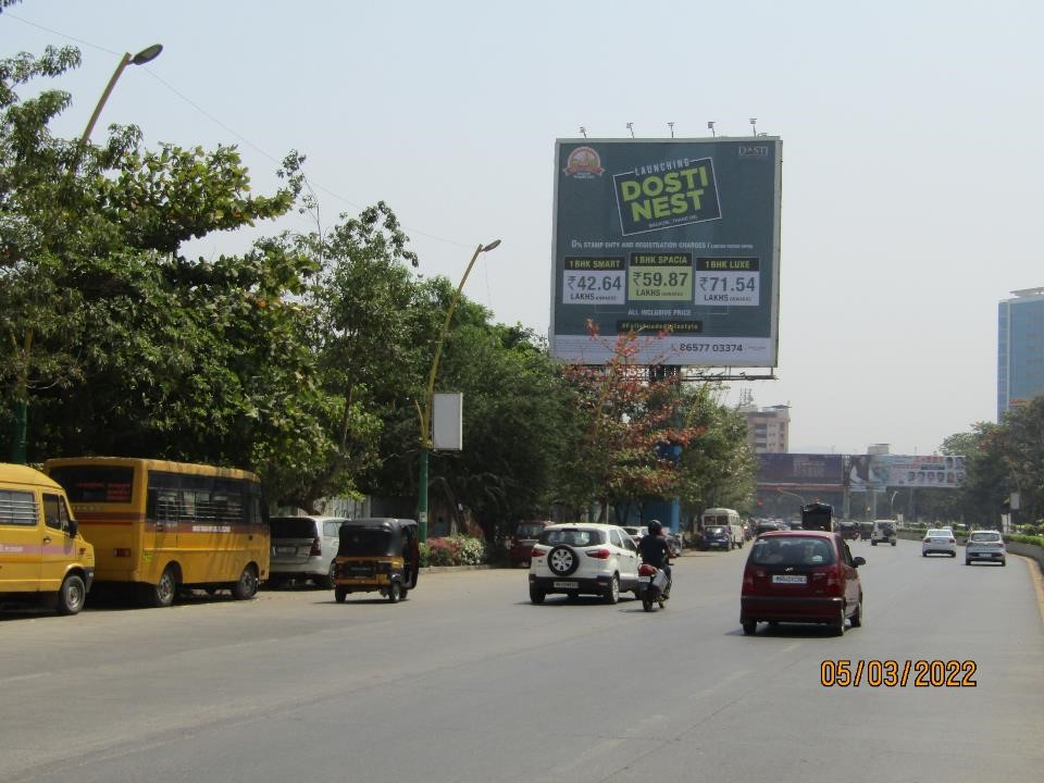 Hoarding - Pokhran Road no.1 Nr.Satkar Residency goings towards Highway,  Near Raymond - Pokhran Road no.1 Nr.Satkar Residency goings towards Highway,  Near Raymond,   Thane,   Thane,   Maharashtra