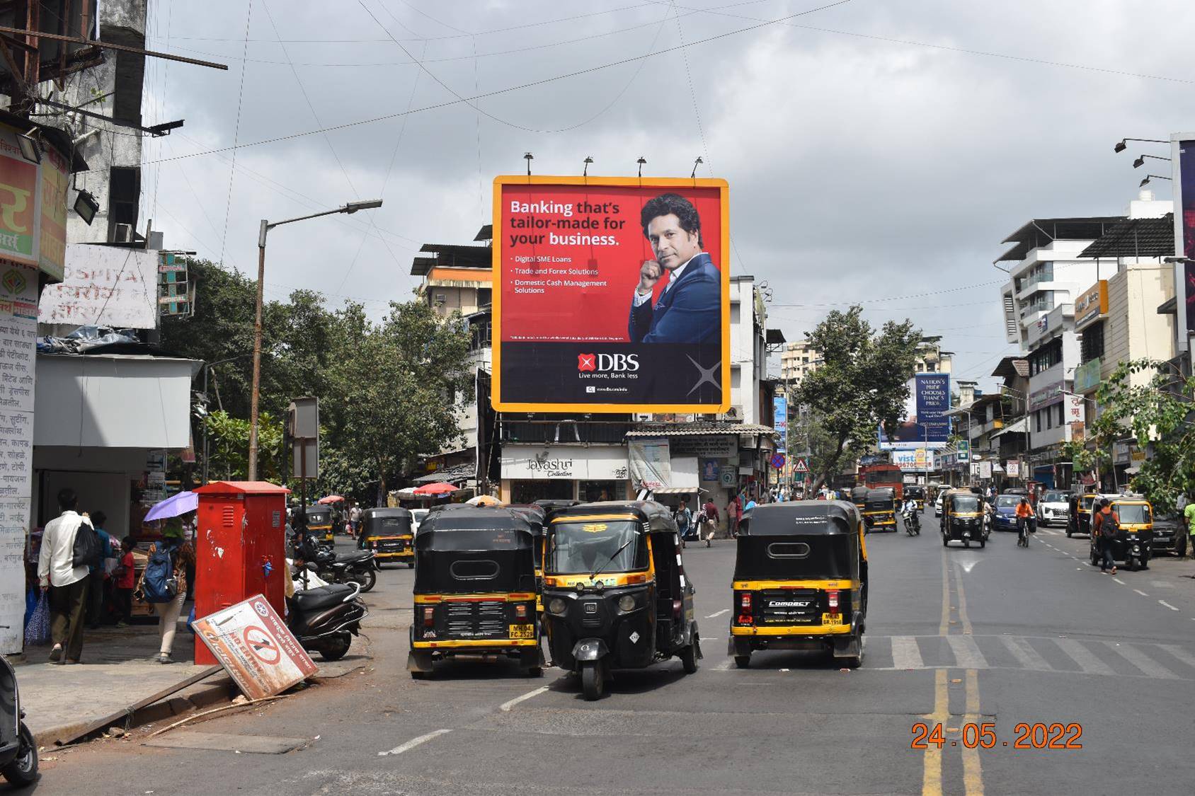 Hoarding - FTF Gaondevi Temple,  Gokhale Road,  Towards ICE Factory,  Teen Hath Naka & Other Area,   Thane,   Thane,   Maharashtra