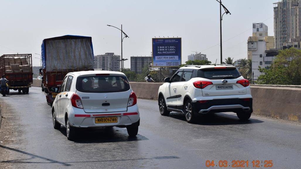 Hoarding - FTF Thane G B Rd towards Thane & Mumbai etc,   Majiwada,   Thane,   Maharashtra