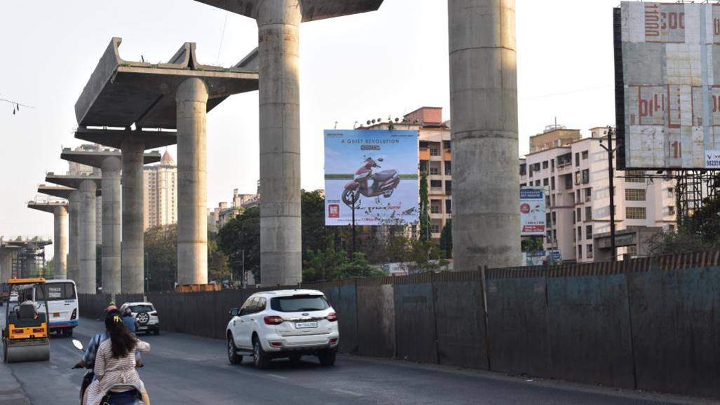 Hoarding - FTF Thane G B Rd towards Wagbil, Mandapa, Kapurbavdi,  Majiwada,  Thane,   Thane,   Thane,   Maharashtra